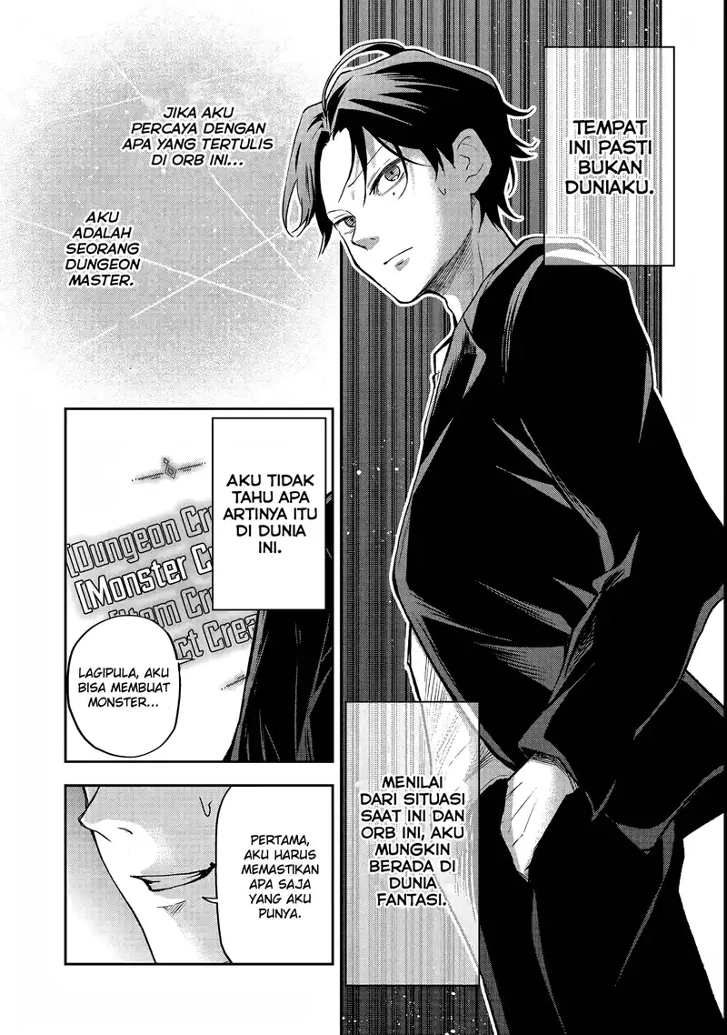Dungeon Master Han-me ~Futsu ni Yatte mo Muri Soudakara Casino Tsukurukoto ni Shita~ Chapter 1 Gambar 9