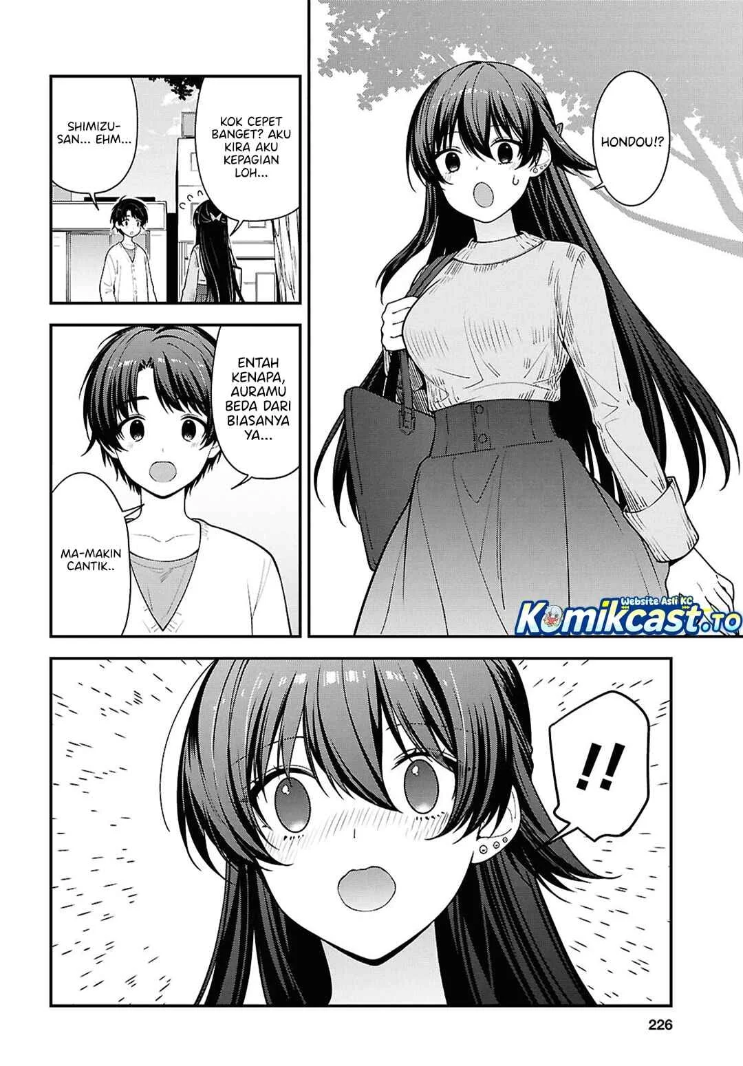 Tonari no Seki no Yankee Shimizu-san ga Kami o Kuroku Sometekita Chapter 20 Gambar 9